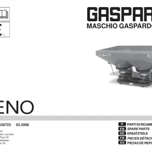 Gaspardo Zeno Parts Manual