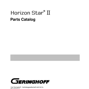 Geringhoff Ii Parts Manual