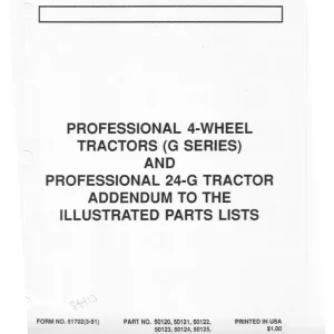 Gravely 4 Wheel 24 G 3 Parts Manual