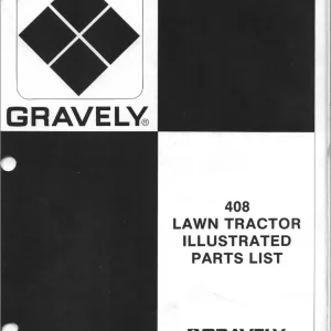 Gravely 408 Parts Manual