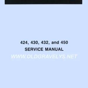 Gravely 424 430 432 450 Service Manual