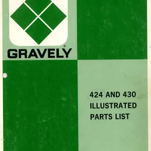 Gravely 424 430 Parts Manual