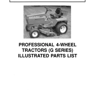 Gravely Pro 4 Wheel G Parts Manual