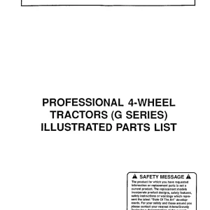 Gravely 4 Wheel G Parts Manual