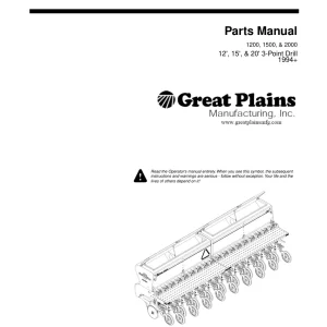 Great Plains 1200 1500 2000 2000 Parts Manual