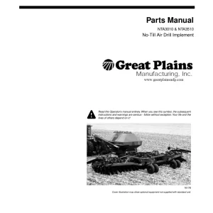 Great Plains Nta 3010 3510 Parts Manual