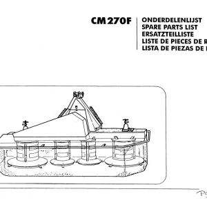 Greenland Cm270F Mower Parts Manual