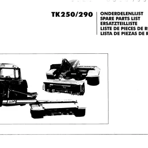 Greenland Tk250 Tk290 Parts Manual