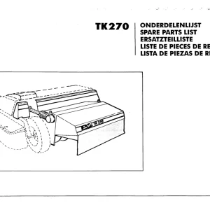 Greenland Tk270 Parts Manual