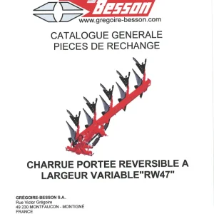 Gregoire&Besson Gregoire Besson Rw47 Parts Manual