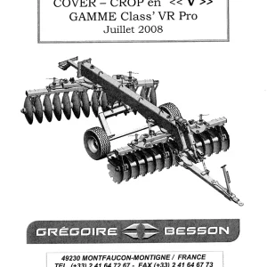 Gregoire&Besson Gregoire Besson Vrpro Parts Manual