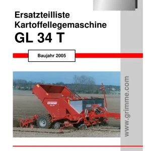 Grimme Gl34 T De Parts Manual