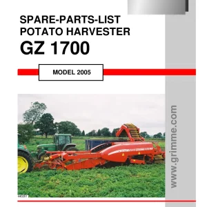 Grimme Gz1700 Parts Manual