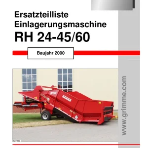 Grimme Rh24 45 60 De 2000 Parts Manual