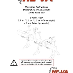 HE-VA He Va 2.5 3.0 3.5 4.0 5.0M Parts Manual