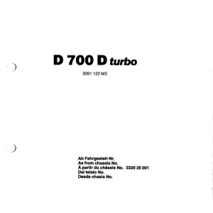 Hanomag Terex Hanomag D700 Parts Manual
