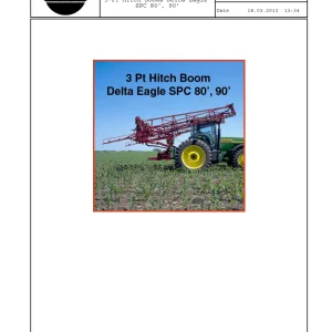 Hardi 3 Pt Manaul Delta Eagle Spc 80 90 Operators Manual