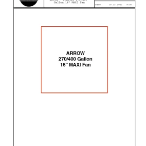 Hardi Arrow 270 400 16 Maxi Parts Manual