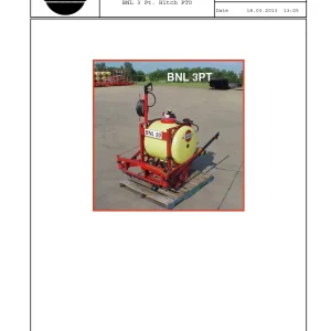 Hardi Bnl 3Pt Parts Manual