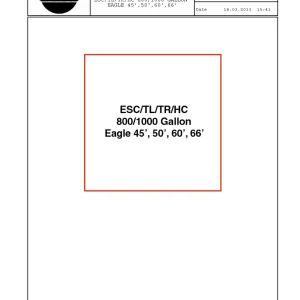 Hardi Esc Tl Tr Hc 800 1000 Gallon Eagle 45 50 60 66 Parts Manual