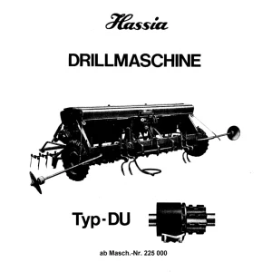Hassia Du Drillmaschine Parts Manual