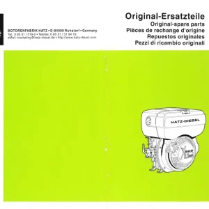 Hatz 1B20 1B30 Parts Manual