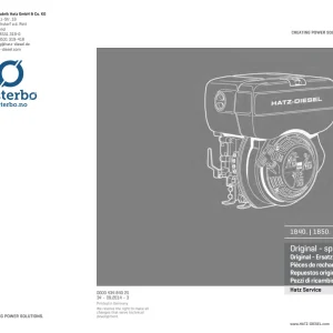 Hatz 1B40 1B50 Parts Manual