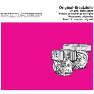 Hatz 1D41 50 81 90 Parts Manual