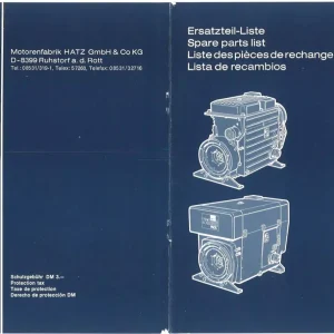 Hatz 2 3 4L31 L40 L31 L40 Parts Manual