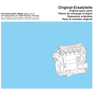 Hatz 2 3 4W35 14 15 Parts Manual