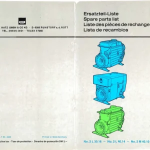 Hatz 2L30 2L40 2M40 Parts Manual