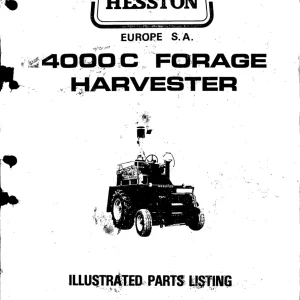Hesston 400C Parts Manual