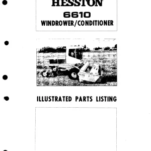 Hesston 6610 Parts Manual