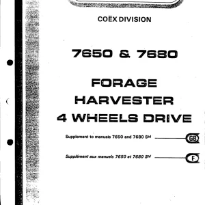 Hesston 7650 7680 Operators Manual
