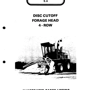 Hesston Disc Head 4 Parts Manual
