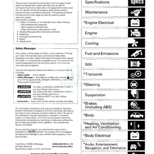 Honda Accord 2005 2005 Service Manual
