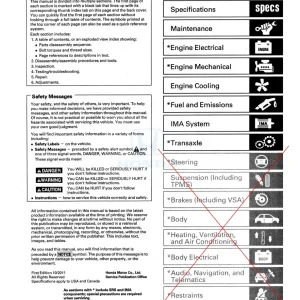Honda Crz Cr Z 2011 2012 2012 Service Manual