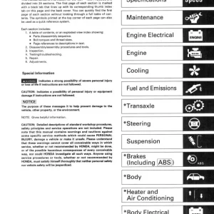 Honda Prelude 1997 2000 2000 Service Manual