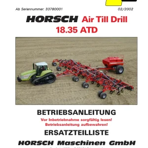 Horsch 18.35 Parts Manual