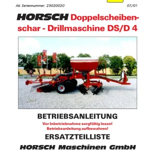Horsch Ds D 4 Parts Manual