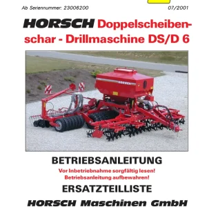 Horsch Ds D 6 Parts Manual