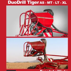 Horsch Duodrill Tiger As Mt Lt Xl Parts Manual