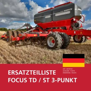 Horsch Focus Td St Parts Manual