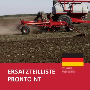 Horsch Pronto Nt Parts Manual