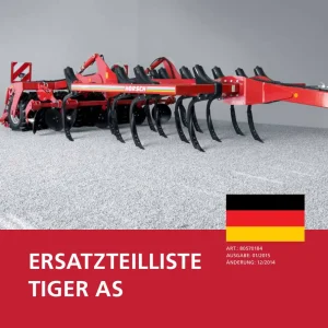 Horsch Tiger As Parts Manual