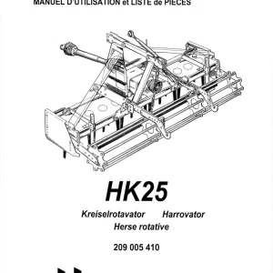 Howard Hk25 Parts Manual