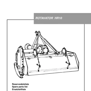 Howard Rotavator Hr10 Parts Manual