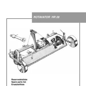 Howard Rotavator Hr28 Parts Manual