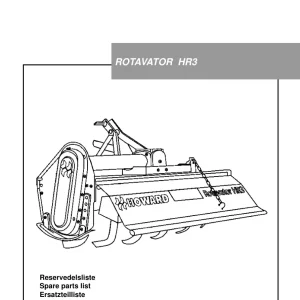 Howard Rotavator Hr3 Parts Manual