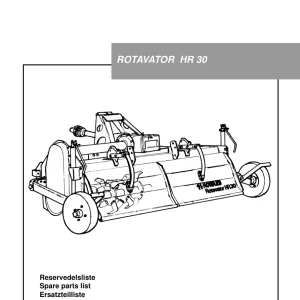 Howard Rotavator Hr30 Parts Manual